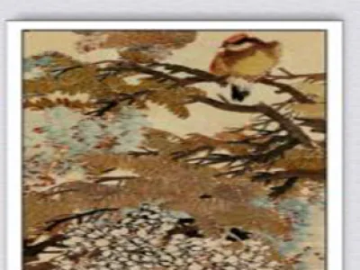 《紫藤栖莺》
