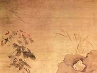 《芙蓉游鹅图》