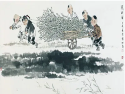 范怀珍水墨人物画